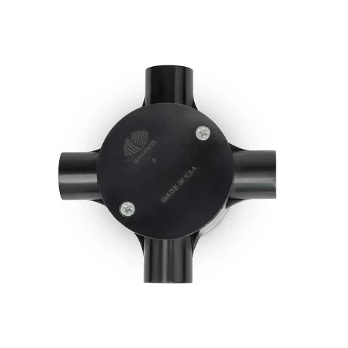 قسام بلاستيك 4 فتحة 25 مللى أسود