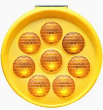 سيفتى دائري 8 لمبة طاقة شمسية (سن فلور)