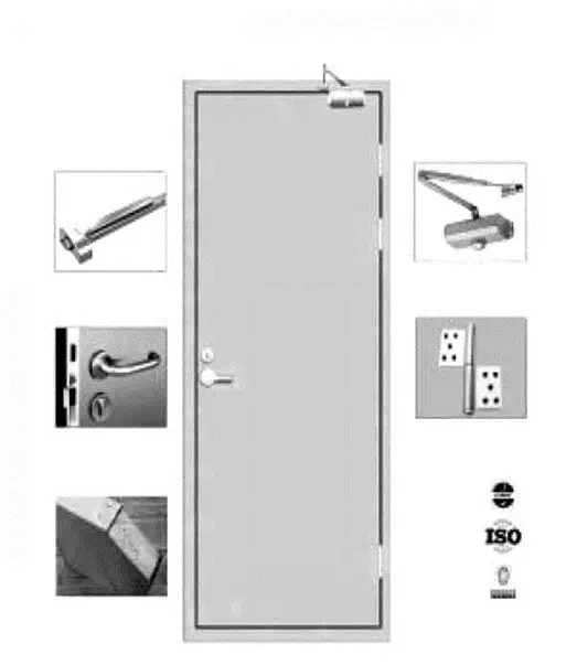   CM98*210 CM*10 CM  CHINESE STEEL Emergency Exit Door BTS10014