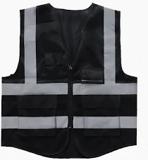 سترة بجيب أسود شد