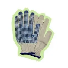 كفوف قطن نقطة خضراء ورصاصي وأسود كود 1011