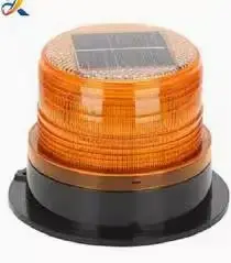 لمبة تحذير طاقة شمسية قاعدة صغيرة اصفر (سكس لايت)