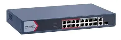 محول شبكة ذكى هيكفيجن (سويتش) 16 مخرج 130 وات DS-3E1518P-EI/M 16 PORT Digabit Smart poe switch 130w (نسخة)
