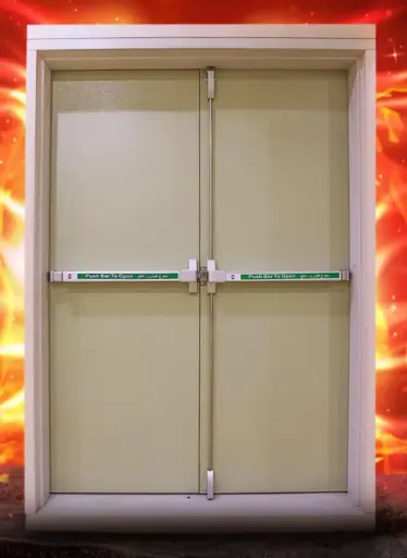 باب طوايء وطني ضلفتينARAMCO EMERGENCY DOUBLE DOOR FRAME20CM  210*190*20 CM 